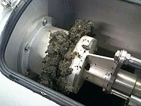 Solid material dewatered to 40% DR by a STRAINPRESS®